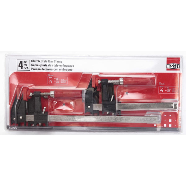 Bessey Clutch Style Bar Clamp Set 600 lb.