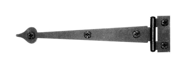 Acorn 6-1/2 in. L Black Strap Hinge 2 pk