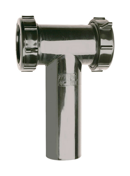 CENTER OUTLETTEE 1.5"BLK