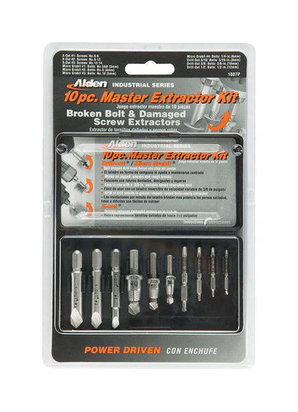 Alden Grabit SelectSeries Multi Size M2 HSS Double Ended Screw & Bolt Extractor Set