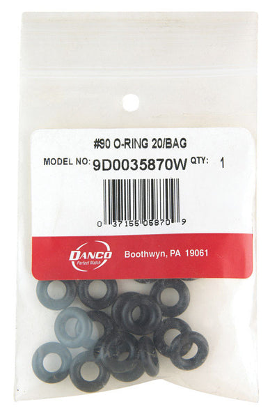 Danco 1/2 in. D X 1/4 in. D #90 Rubber O-Ring 20 pk