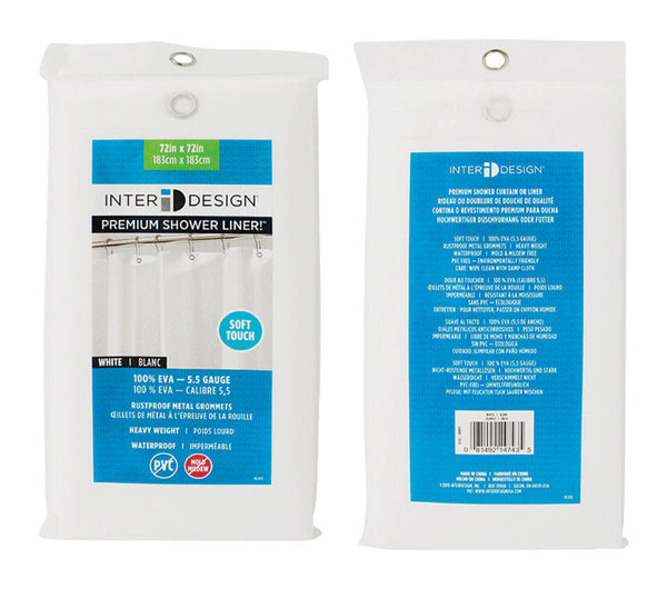 CURTAIN LINER 72X72" WHT