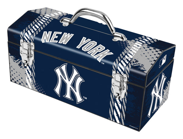 Windco 16.25 in. New York Yankees Art Deco Tool Box Blue/Gray