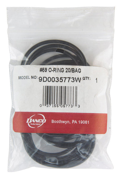 Danco 1-7/8 in. D X 1-11/16 in. D #59 Rubber O-Ring 20 pk