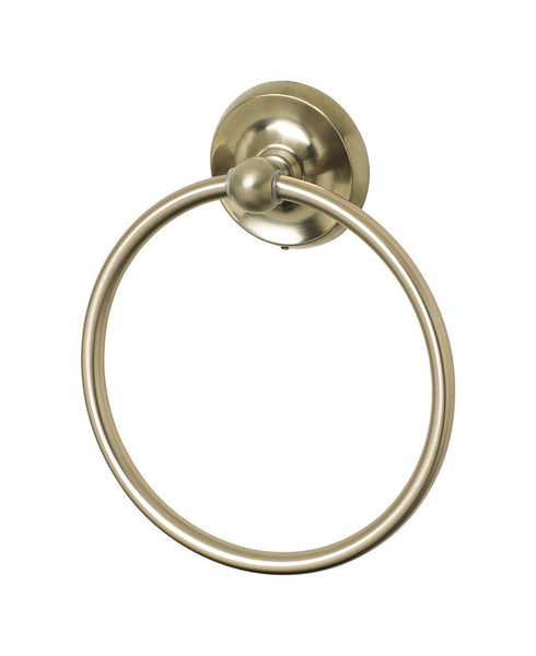 Oakbrook Collection Brushed Nickel Towel Ring Zinc